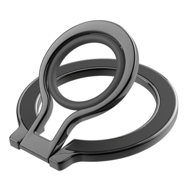 Dual-side Multi-functional Magnetic Grip Luxury Rotatable Finger Ring Phone Holder