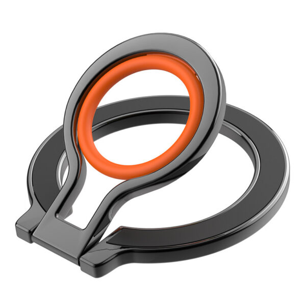 Creative Design Multifunction Dual-side Magnetic Grip Luxury Rotatable Finger Ring Phone Holder Mobile Phone Stand (ZH-01) - Image 2