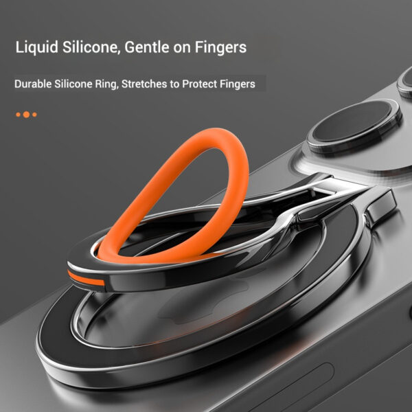 Creative Design Multifunction Dual-side Magnetic Grip Luxury Rotatable Finger Ring Phone Holder Mobile Phone Stand (ZH-01) - Image 6