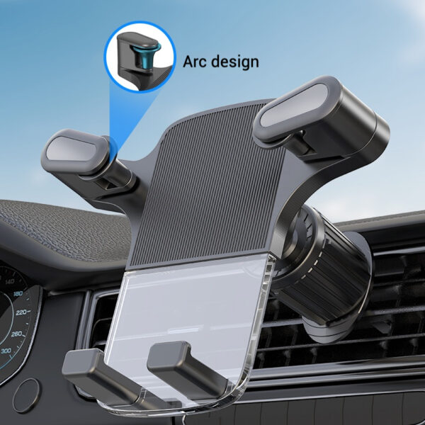 Innovative Gravity Sensor Phone Car Mount Smartphone Holder for Car Air Vent (T65) - Image 6