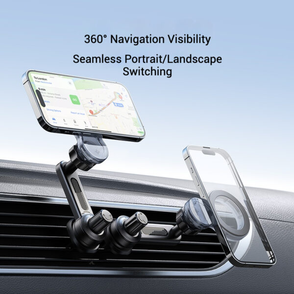 Hot Selling Universal MagSafe Compatible Car Mount Best Buy for Car Air Vent (T56) - Image 3