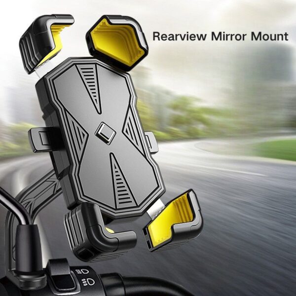Popular Bike Phone Holder - Universal Adjustable Bicycle Mount for 5-7.2" iPhones & Android, 360° Rotation, Shockproof, Fits Handlebar 20-30mm(HW116) - Image 4