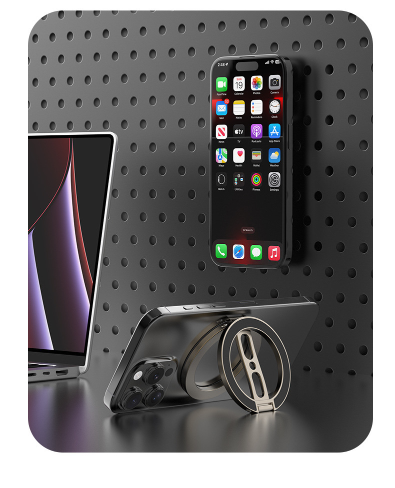 Luxe Gym Magnetic Phone Holder with Dual Strong Magnets, Universal Car & Fitness Phone Mount for MagSafe, Adjustable Stand for Smartphones (G14) - Image 8